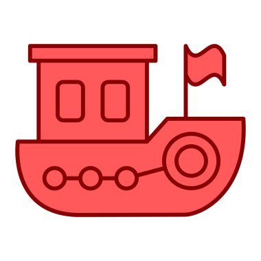 oyuncak araba ikonu. Ağ için denizaltı vektör simgelerinin özet çizimi