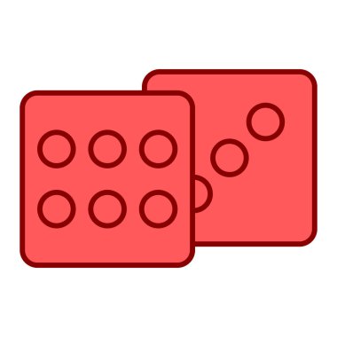 Kumarhane simgesi vektör illüstrasyonu