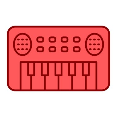 müzik enstrümanı simgesi vektör illüstrasyon grafik tasarımı