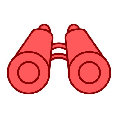 dürbün simgesi. vektör illüstrasyonu