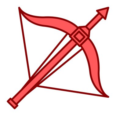 Papyon ikonu. Web için ortaçağ kılıç vektör simgelerinin basit çizimi