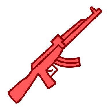 Silah ikonu. vektör illüstrasyonu