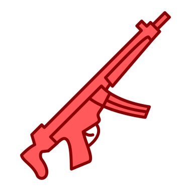 silah simgesi illüstrasyonu izole vektör işareti