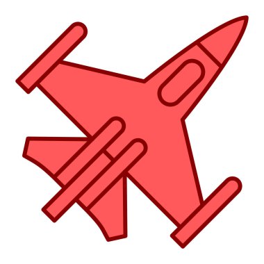 uçak ikonu vektör illüstrasyonu