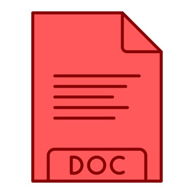 dosya biçimi simgesi, vektör illüstrasyonu