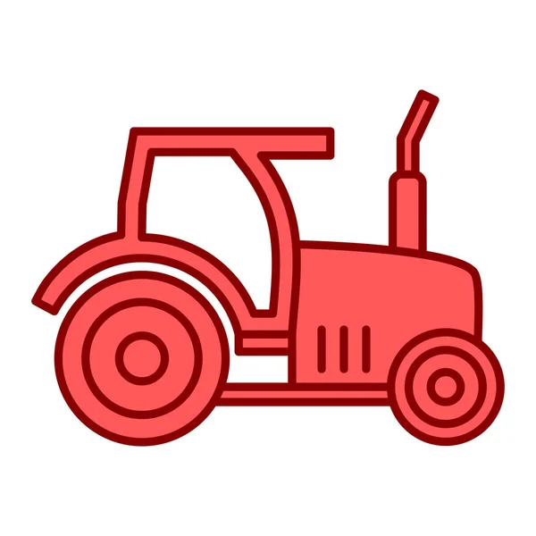 Ikona Ciągnika Ilustracja Wektora — Wektor stockowy