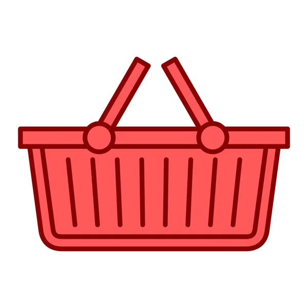 Значок Корзины Покупок Простая Иллюстрация Векторных Значков Магазина Супермаркета Интернета — стоковый вектор