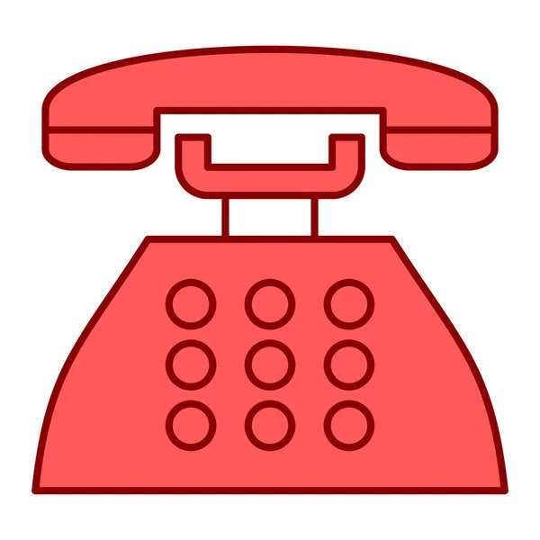 旧电话接收机孤立矢量图解 — 图库矢量图片