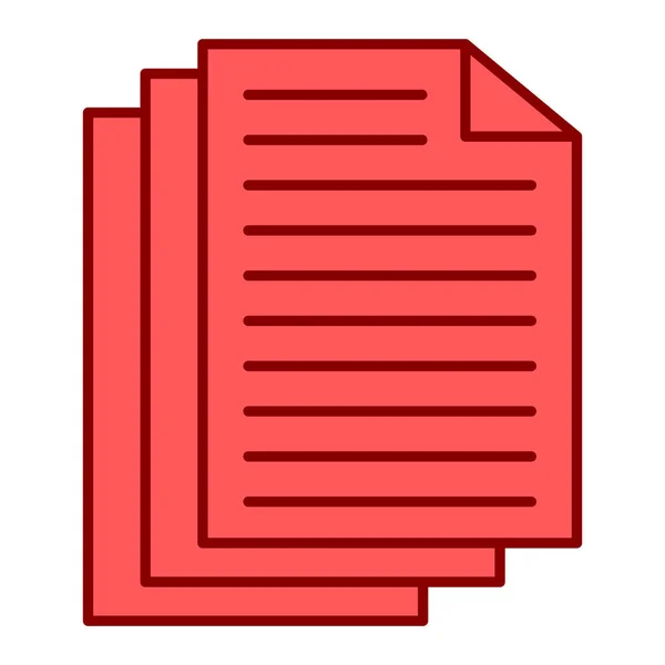 Document Icon Simple Illustration File Vector Icons Web — Archivo Imágenes Vectoriales