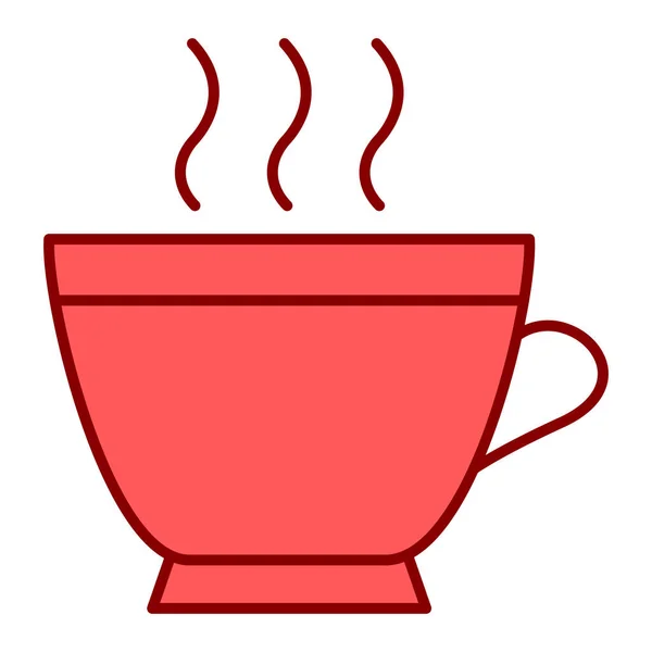 コーヒーカップアイコンベクトルイラストデザイン — ストックベクタ