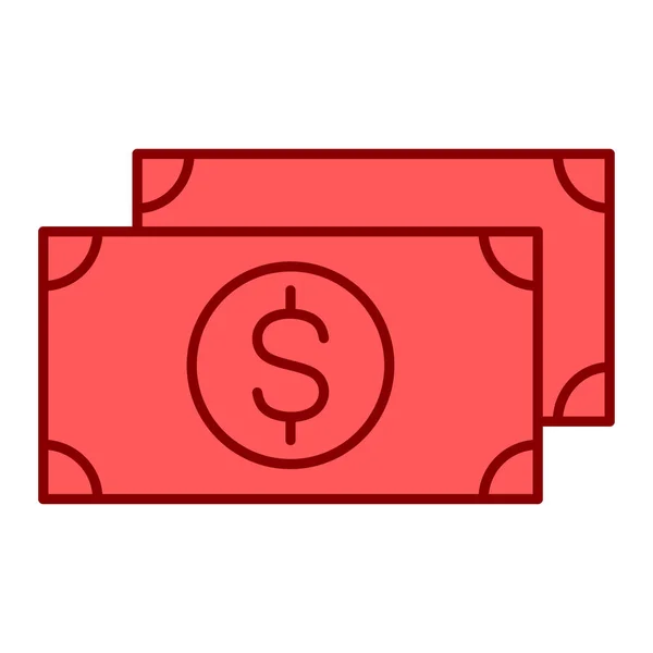 Geld Bargeld Symbol Vektor Illustration Grafik Design — Stockvektor