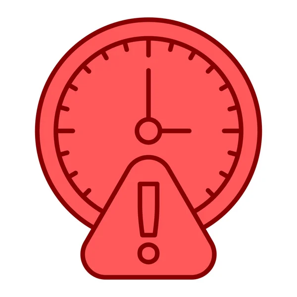 Icono Del Reloj Despertador Contorno Cronómetro Temporizador Vector Ilustración Aislado — Archivo Imágenes Vectoriales