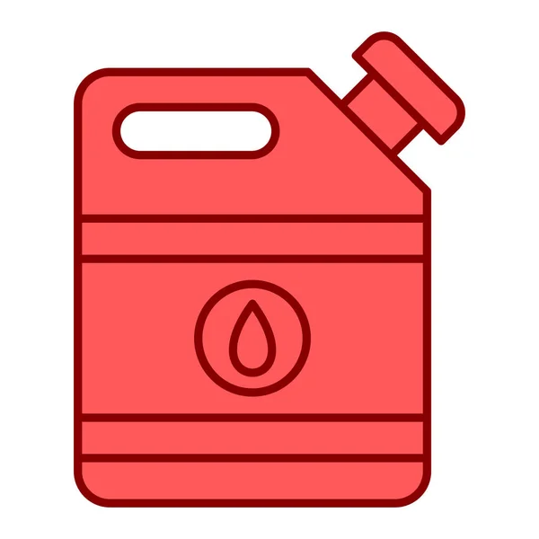 Oil Barrel Icon Outline Illustration Gas Canister Vector Icons Web — Stock vektor