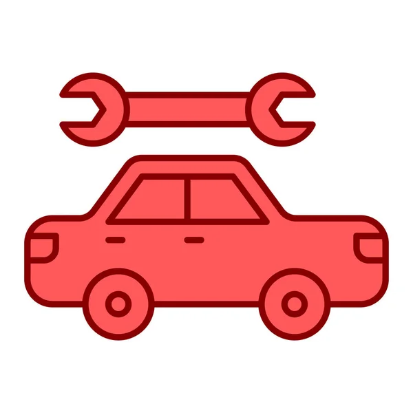 Serviço Reparação Automóvel Ícone Vetor Ilustração Design Gráfico — Vetor de Stock