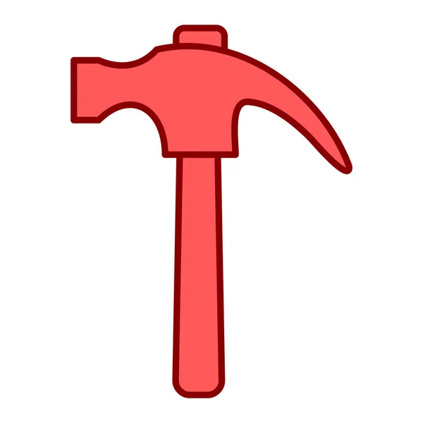 Hammer Icon Isometric Construction Tools Vector Illustration — Stok Vektör
