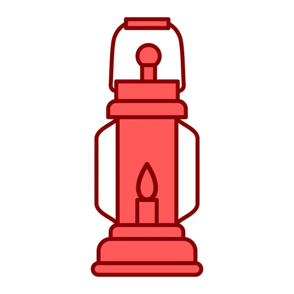 Icône Lanterne Illustration Contour Des Icônes Vectorielles Bougie Pour Web — Image vectorielle
