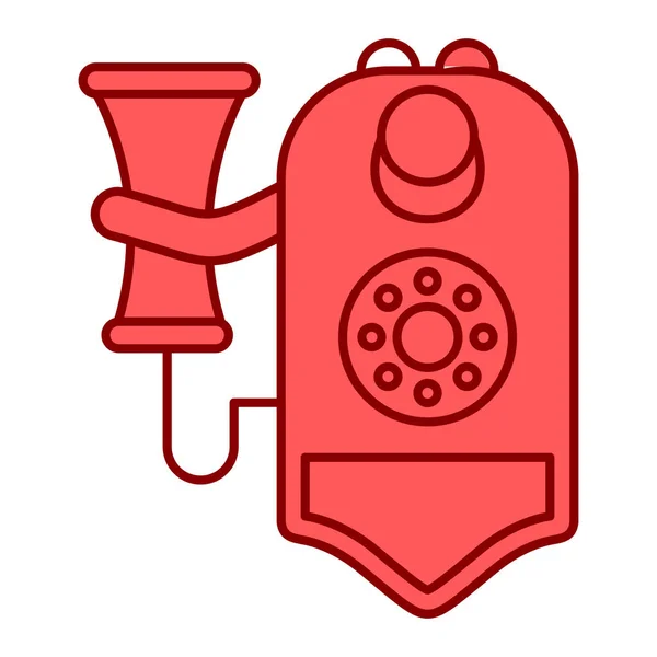 Illustration Vectorielle Une Icône Téléphonique — Image vectorielle