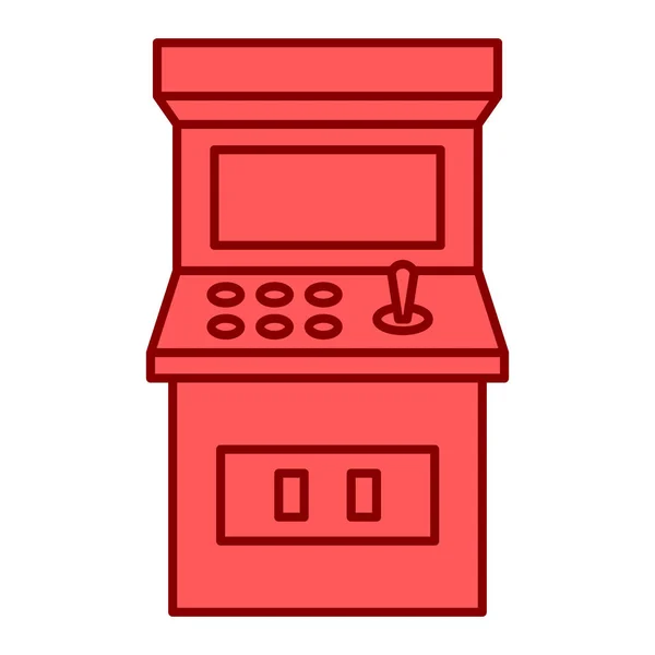Máquina Juego Arcade Icono Web Ilustración Simple — Vector de stock