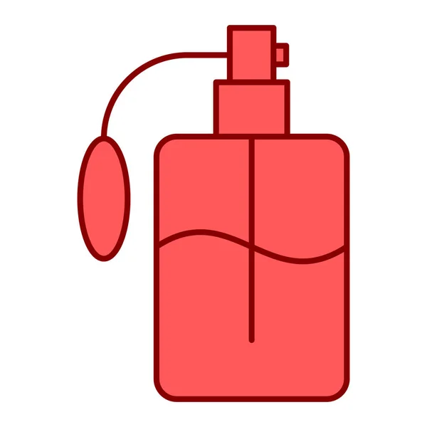 Gyönyörű Női Parfüm Ikon Vázlat Illusztráció Piros Rúzs Vektor Ikonok — Stock Vector