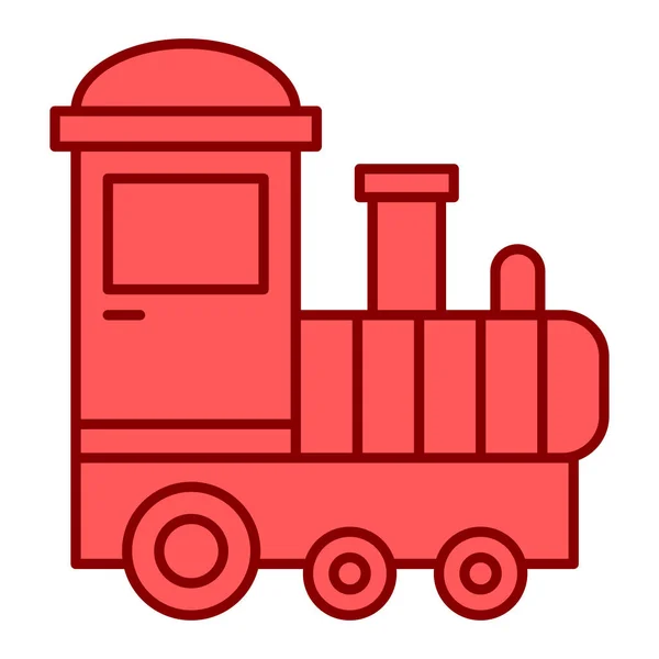 Τρένο Απλό Εικονίδιο Εικονογράφηση Διάνυσμα — Διανυσματικό Αρχείο