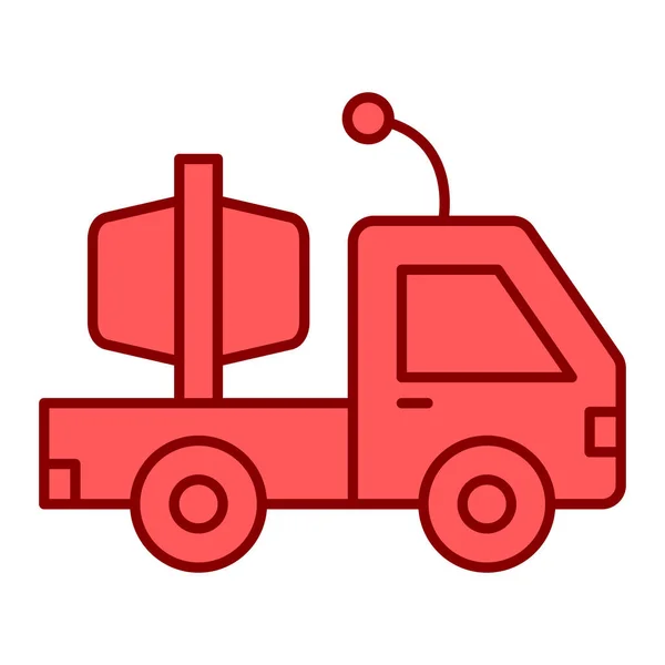 Delivery Truck Icon Vector Outline Ambulance Car Sign Isolated Contour — Stock Vector