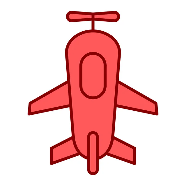 Εικονίδιο Αεροπλάνου Απλή Απεικόνιση Των Διανυσματικών Εικονιδίων Ελικοπτέρων Για Διαδίκτυο — Διανυσματικό Αρχείο