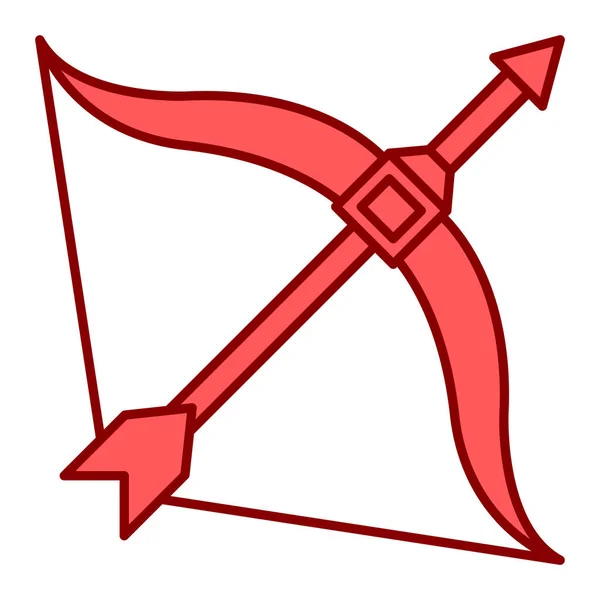 Bow Arrow Icon Vector Illustration Graphic Design —  Vetores de Stock