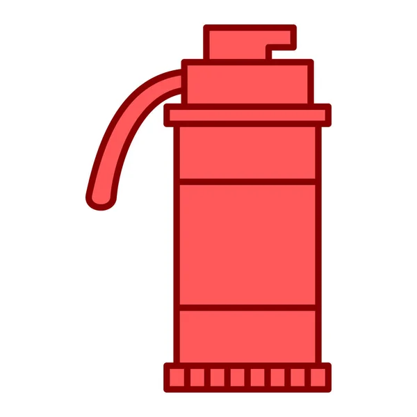消火栓のアイコンだ ウェブ用の水管ベクトルアイコンの概略図 — ストックベクタ