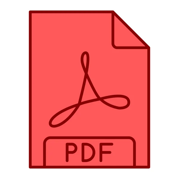 Векторна Ілюстрація Сучасної Піктограми Pdf — стоковий вектор