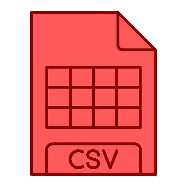 Vector Illustration Csv Modern Icon — Archivo Imágenes Vectoriales