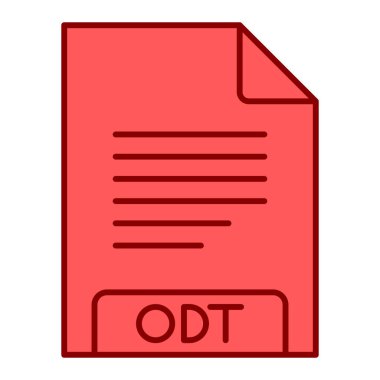 odt dosya biçimi simgesi, illüstrasyon 