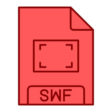 swf dosya biçimi simgesi, illüstrasyon 