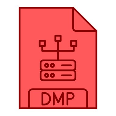 dmp dosya biçimi simgesi, illüstrasyon 
