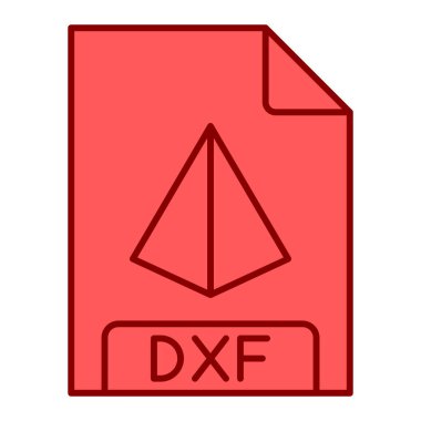 dxf dosya biçimi simgesi, illüstrasyon 