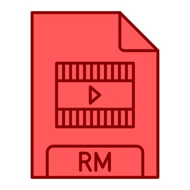 rm dosya biçimi simgesi, illüstrasyon 