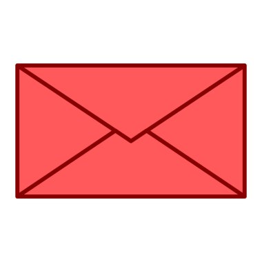zarf e- posta simgesi vektör illüstrasyon grafik tasarımı