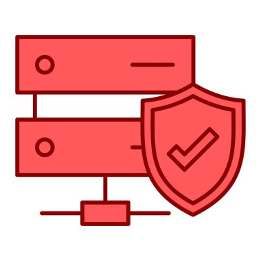 Güvenlik sistemi vektör çizgisi simgesi