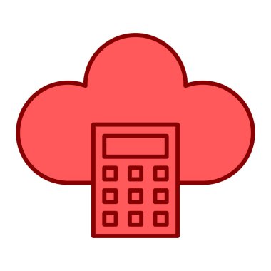 Bir bulutun çizgi simgesi 