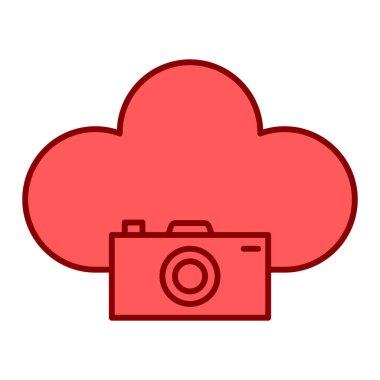 Bulut hesaplama teknolojisi ikon vektör çizimi tasarımı