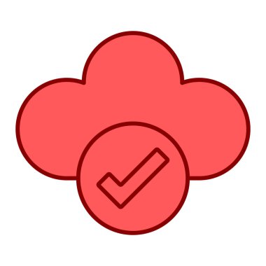 Bulut hesaplama simgesi vektör illüstrasyonu