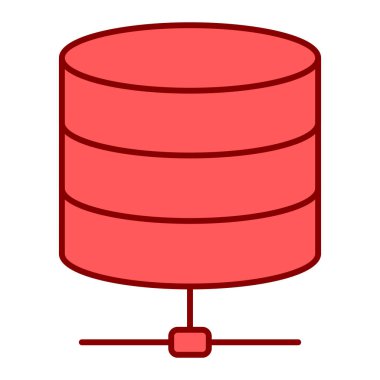 veritabanı. Web simgesi basit illüstrasyon