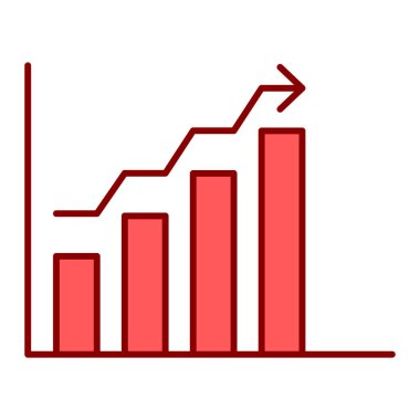 büyüme grafik düz simgesi