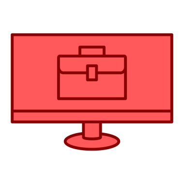 İleti vektör illüstrasyon tasarımı ile bilgisayar monitörü