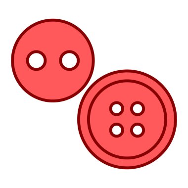 Düğme simgesi vektör illüstrasyon grafik tasarımı dikilüyor