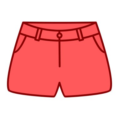 Modern kıyafet simgesinin vektör illüstrasyonu