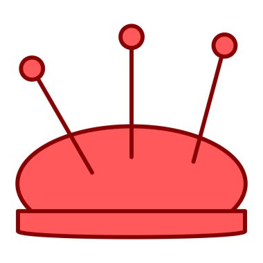 Dikiş iğneleri vektör illüstrasyon simgesi