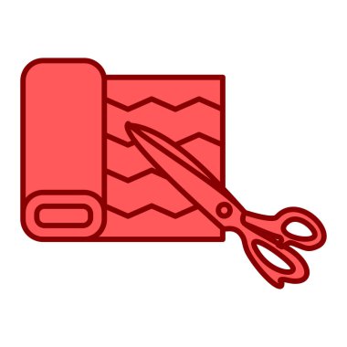 Makas simgesi. Web için kalem vektör simgelerinin özet çizimi