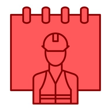 Miğfer ve pano vektör illüstrasyon tasarımlı bir geliştirici