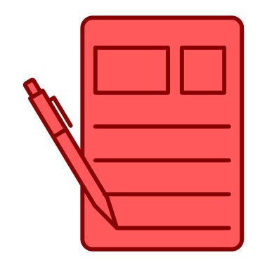 kalem simgesi vektör illüstrasyonu