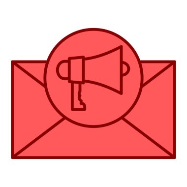 ileti simge vektör çizim tasarım ile megafon